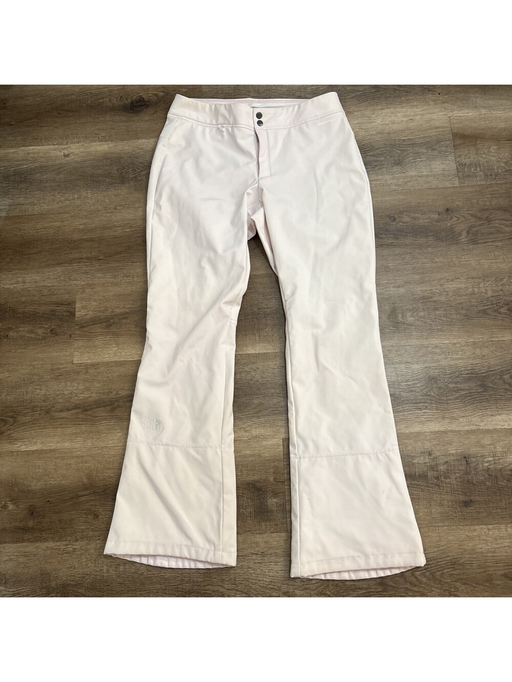 North Face Apex Softshell Ski Snow Pants Womens Size Small PINK Flared Fleece